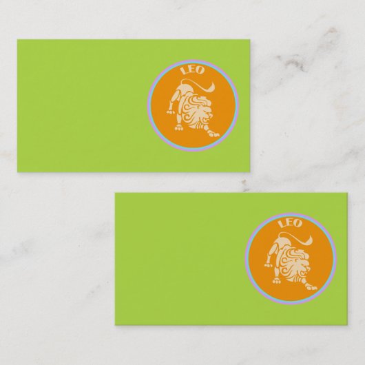 Leo Visitekaartje (Voorkant / Achterkant)