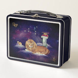 Leo voor Kat Lovers Metal Lunch Box