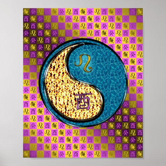 Leo & Water Haan Poster (Voorkant)