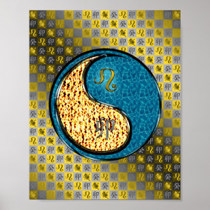 Leo & Water Konijn Poster