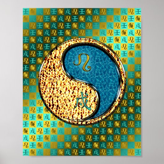 Leo & Waterhond Poster (Voorkant)