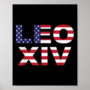 Leo XIV - Amerikaanse paus bij de verkiezingen Poster