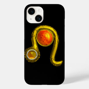 LEO, Yellow Topaz en Gold Case-Mate iPhone 14 Hoesje