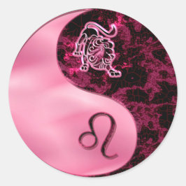 Leo Yin Yang Ronde Sticker