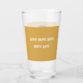 Leo Zodiac Aanpasbare Bier Glas (Achterkant)