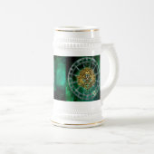 Leo Zodiac Astrology-ontwerp Bierpul (Voorkant rechts)