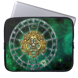 Leo Zodiac Astrology-ontwerp Laptop Sleeve