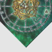Leo Zodiac Astrology-ontwerp Tissuepapier (Detail)
