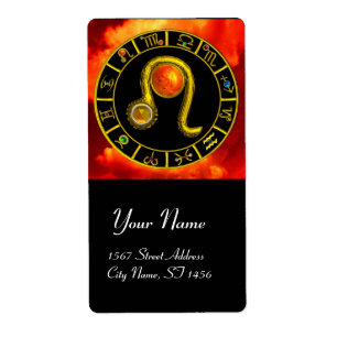 LEO ZODIAC BIRTHDAY JEWEL GEEL TOPAZ Gold Etiket