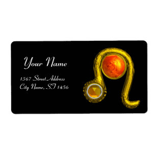 LEO ZODIAC BIRTHDAY JEWEL GEEL TOPAZ Gold Etiket