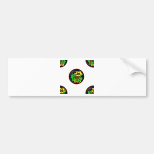 leo zodiac bumpersticker (Voorkant)