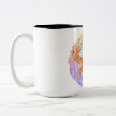 Leo Zodiac Chat Mug - Astrologie Cosmique Feline (Gauche)