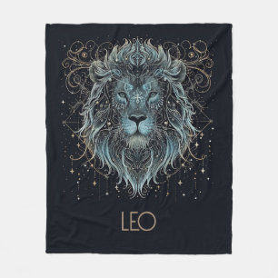 Leo Zodiac Constellation Fleece Deken