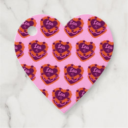 Leo Zodiac Coquette Hart Verjaardagstaart Bedankjes Labels