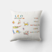 Leo Zodiac Coussin d'astrologie pour enfants (Verso)