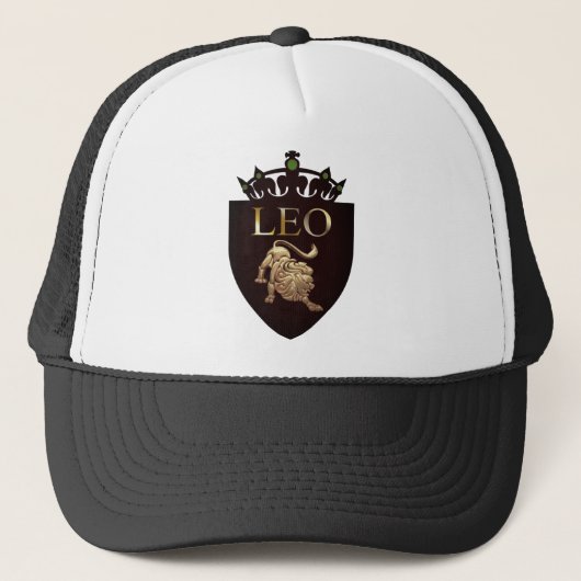 Leo Zodiac Custom Trucker Hat Pet (Voorkant)