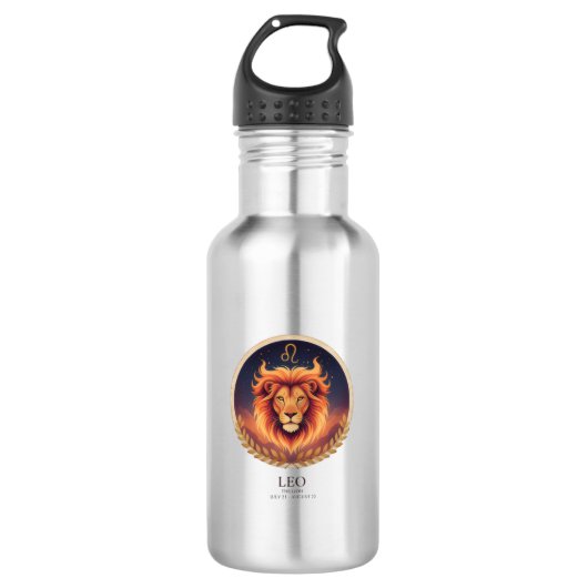 Leo Zodiac elit Water Bottle Waterfles (Voorkant)