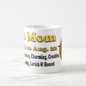 Leo Zodiac Fête des Mères Café Mug (Centre)