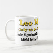 Leo Zodiac Fête des Mères Café Mug (Gauche)