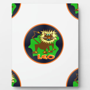 leo zodiac fotoplaat