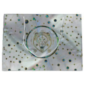 Leo Zodiac Gold Abalone op constellatie Large Cadeauzakje (Voorkant)