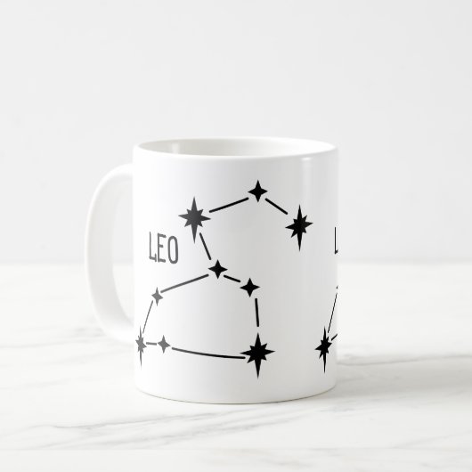 Leo zodiac horoscope cadeau de tasse (Devant gauche)