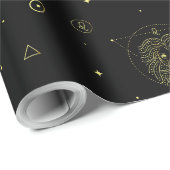 Leo zodiac horoscope-stertekengradiënt cadeaupapier (Rol Hoek)