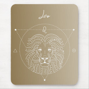 Leo zodiac horoscope-stertekengradiënt muismat
