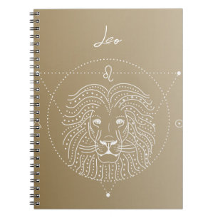 Leo zodiac horoscope-stertekengradiënt notitieboek