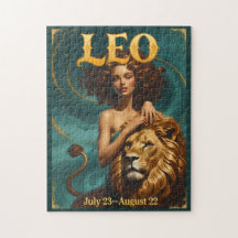Leo Zodiac Jigsaw Juli/Augustus Leeuw Gift
