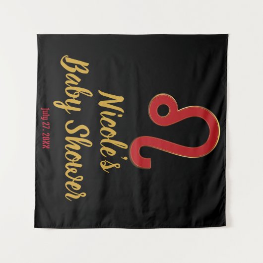 LEO Zodiac juli augustus astrologie feest achtergr Wandkleed (Voorkant (horizontaal))