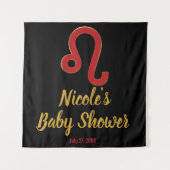 LEO Zodiac Juli Augustus Astrologie Feest Achtergr Wandkleed (Voorkant)