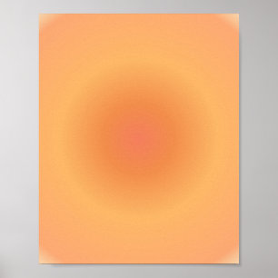 Leo Zodiac, Leo Aura Oranje Gradient Poster
