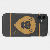 Leo Zodiac Lion Head Marmer Effect Case-Mate iPhone Case (Achterkant (horizontaal))