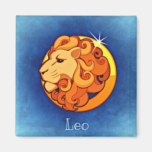 leo zodiac magnet magneet (Voorkant)