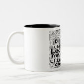 Leo Zodiac Mot Cloud Inspiration Mug (Gauche)