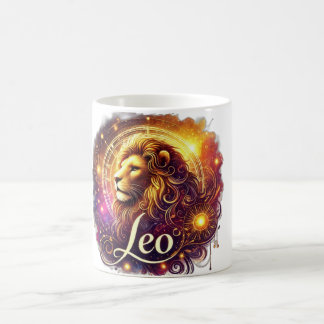Leo Zodiac Mug - ♌ de design audacieux et radieux 