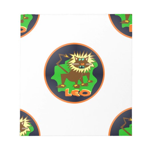 leo zodiac notitieblok (Voorkant)