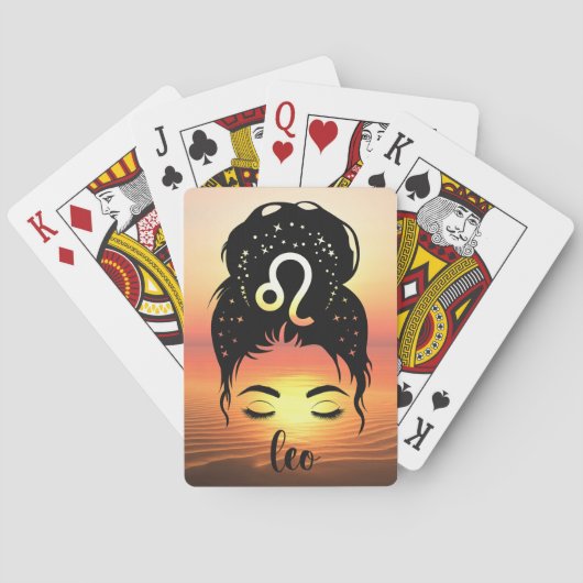 Leo Zodiac Pokerkaarten (Achterkant)