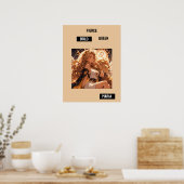 Leo Zodiac Poster Personalized Astrology Gift (Cuisine)