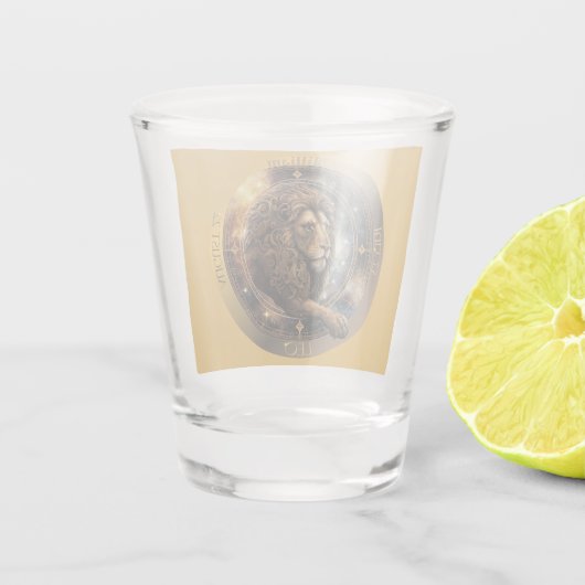Leo Zodiac Shot Glas (Achterkant)