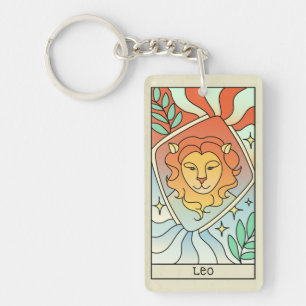 Leo Zodiac Sign Abstract Art  Sleutelhanger