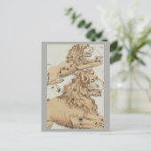 Leo Zodiac Sign Briefkaart (Staand voorkant)