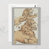 Leo Zodiac Sign Briefkaart (Voorkant / Achterkant)