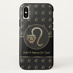 Leo Zodiac Sign Gepersonaliseerd iPhone X Hoesje