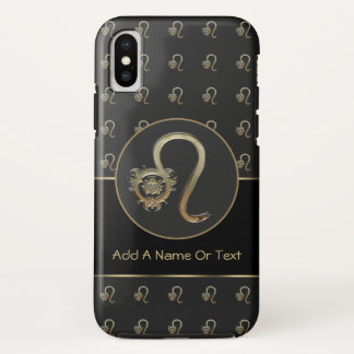 Leo Zodiac Sign Gepersonaliseerd iPhone X Hoesje