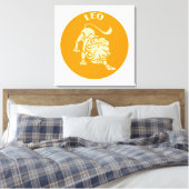 Leo, Zodiac Sign, Horoscope, Astrology Canvas Afdruk (Insitu (Slaapkamer))