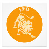Leo, Zodiac Sign, Horoscope, Astrology Foto Afdruk (Voorkant)