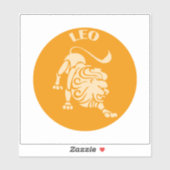 Leo, Zodiac Sign, Horoscope, Astrology Sticker (Vel)