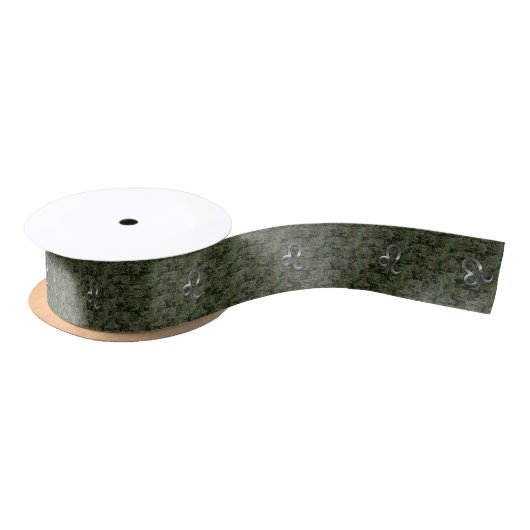 Leo Zodiac Sign on Olive Green Digital Camo Lint (Spoel)